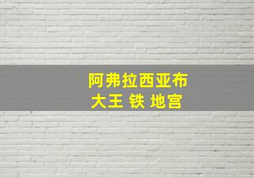 阿弗拉西亚布大王 铁 地宫